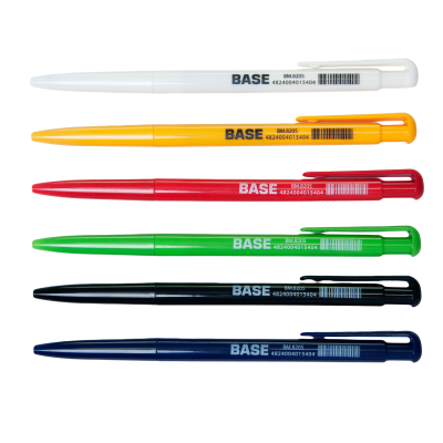 Ручка шариковая автомическая BASE 0.7мм JOBMAX синий (BM.8205-01)