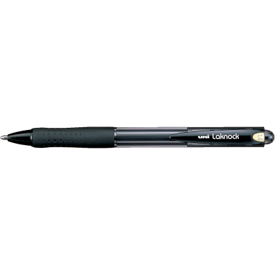 Ручка шариковая автомическая uni LAKNOCK fine 0.7мм черный (SN-100.(07).Black)