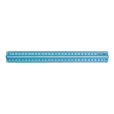 Линейка пластиковая 30см с держателем в блистере (BM.5828-30)