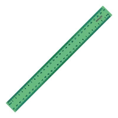 Линейка пластиковая 30см зеленая (D9800-02)