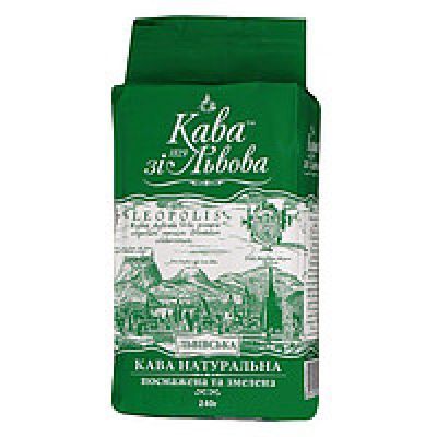 Кофе молотый Кава зі Львова натуральна (зеленая) 225 гр (43549)