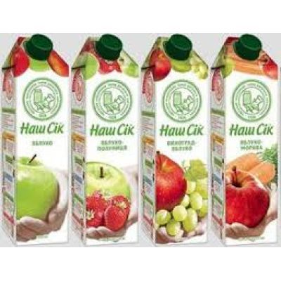 Сок НАШ СІК, 0,95л, ассорти (58907)