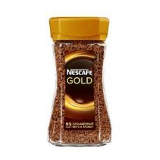 Кофе растворимый Nescafe Gold 100 гр, стекло