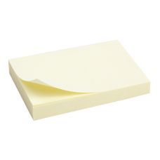 Блок бумаги с клейким слоем 50x75мм 100л  желтый