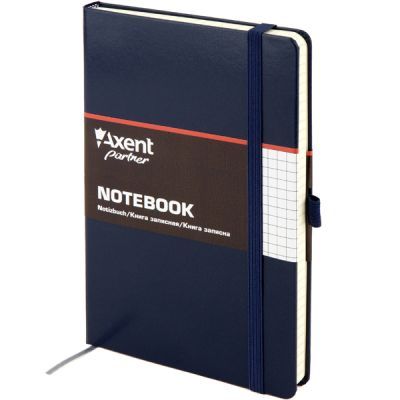 Книга записная Partner 125х195 96л клетка cиний (8201-02-A)