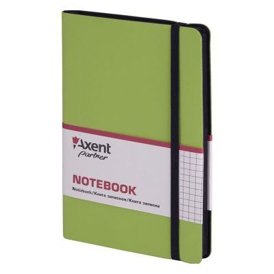 Книга записная Partner Soft 125х195 96л клетка салатовый (8206-09-A)
