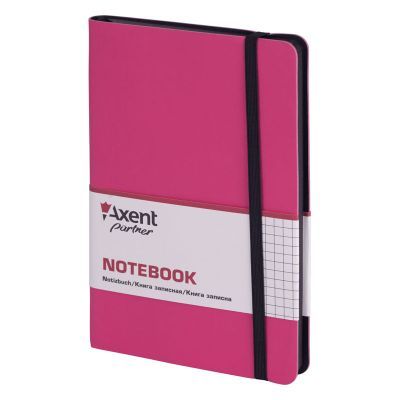 Книга записная Partner Soft 125х195 96л клетка розовый (8206-10-A)