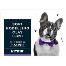 Пластилин восковой, 12 цветов, 240 г. Kite Dogs