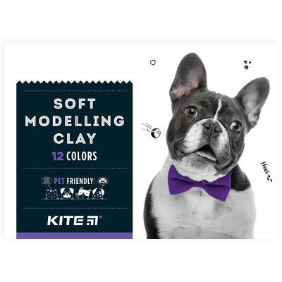 Пластилин восковой, 12 цветов, 240 г. Kite Dogs