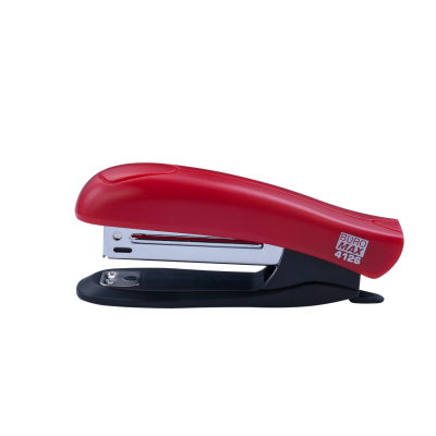 Степлер пластиковый, 12 л., (скобы №10), 88х44х22 мм, красный