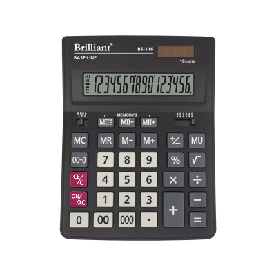 Калькулятор настольный Brilliant BS-116, 16 р
