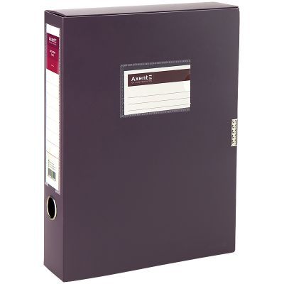 Папка-коробка, 60мм, сливовая