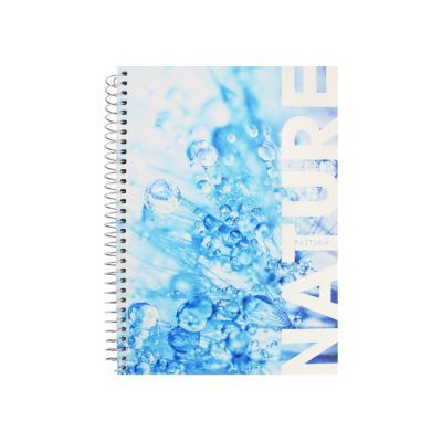 Блокнот "Рисунки природы", А5, спираль, 80 л., клетка