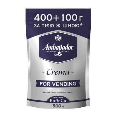 Кофе растворимый Ambassador Crema, 500г