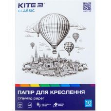 Бумага для черчения, А4, 10 листов, 200г/м2, Classic