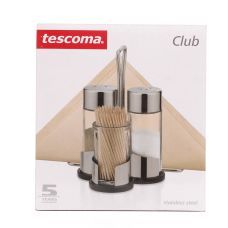 Набор Tescoma Club: солонка + перечница + салфетки + зубочистки