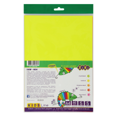 Набор бумаги цветной Неон А4 формата, 5 листов: 5 неоновых цветов
