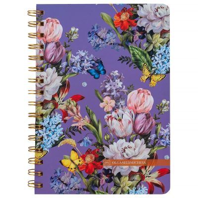 Блокнот на спирали твердая обл., А5, 80 л. OS, Secret Garden