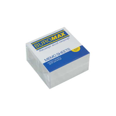 Блок белой бумаги для записей, 90х90х50 мм, не склеенный