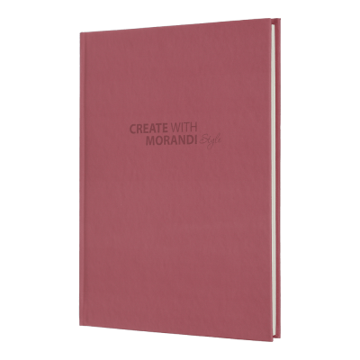 Записна книжка MORANDI STYLE, А5, 80 арк., клітинка, офсет крем, тв. лам. обкладинка, капучино