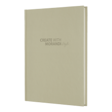 Записна книжка MORANDI STYLE, А5, 80 арк., клітинка, офсет крем, тв. лам. обкладинка, оливкова Записна книжка MORANDI STYLE, А5, 80 арк., клітинка, офсет крем, тв. лам. обкладинка, оливкова