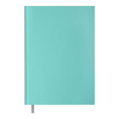 Книга записная OPTIMAL, А5, 64 л., клетка, бирюзовая, бум винил