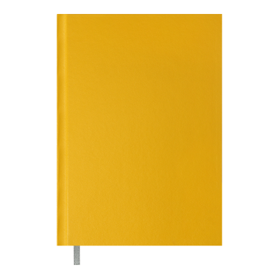 Книга записная OPTIMAL, А5, 64 л., клетка, желтая, бум винил