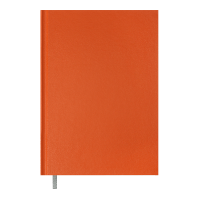 Книга записная OPTIMAL, А5, 64 л., клетка, оранжевая, бум винил