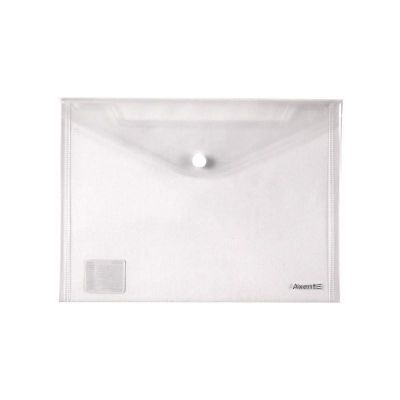 Папка на кнопке, А5, прозрачная