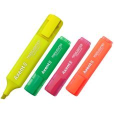 Маркер Highlighter 2537-A, 1-5 мм, набор из 4х цветов, Axent Маркер Highlighter 2537-A, 1-5 мм, набор из 4х цветов, Axent
