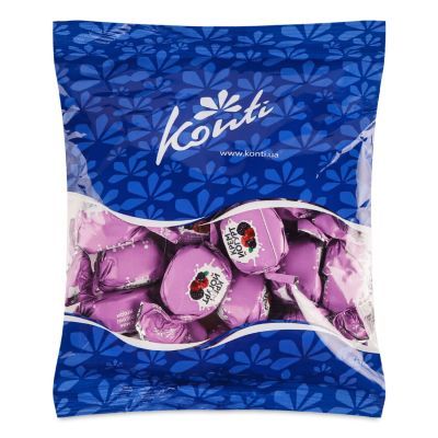 Конфеты Konti Крем-йогурт со вкусом лесных ягод, 190г