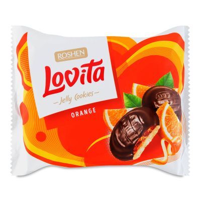 Печенье Roshen Lovita Jelly Cookies Orange, 420г