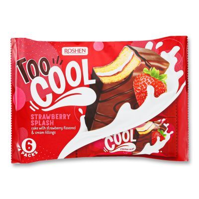 Пирожное Roshen Too Cool Strawberry Splash, 270г