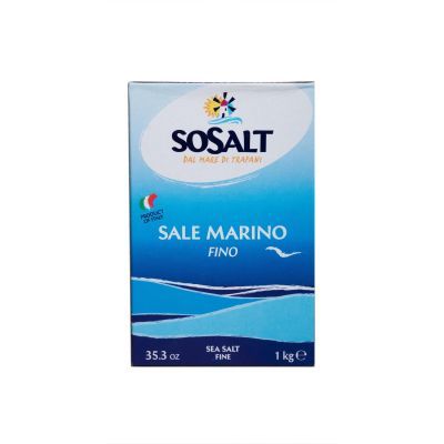 Соль Sosalt морская мелкого помола, 1кг