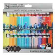 Акриловые краски 24 цветов 12 мл, ART Line