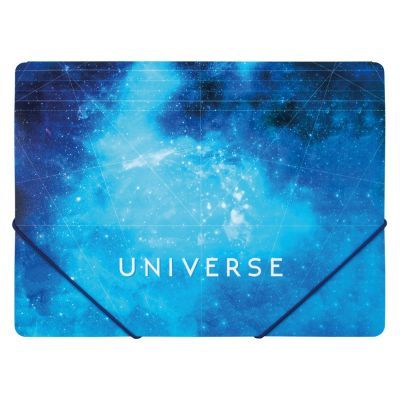 Папка на резинках А4 Optima Universe ассорти (O31664)