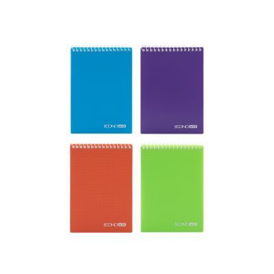 Блокнот Economix А6, верхняя спираль, клетка, 80 л