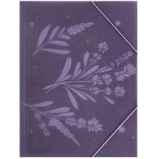 Папка на резинках, А4+, Lavender-1
