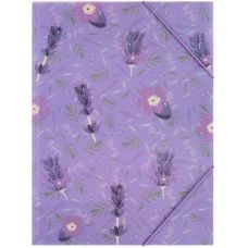Папка на резинках, А4+, Lavender-4