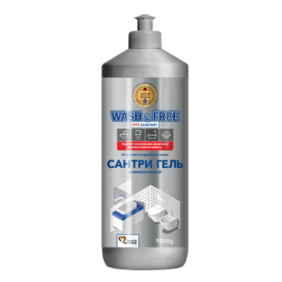 Средство для чистки Wash & Free Das Sanitary универсальный Сантрі гель 1 л 
