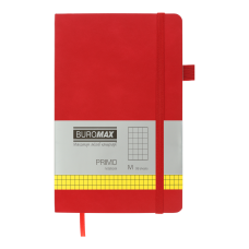 Книга записна PRIMO 125*195, 96 арк., клітинка, обкл. штучна шкіра, червоний Книга записна PRIMO 125*195, 96 арк., клітинка, обкл. штучна шкіра, червоний