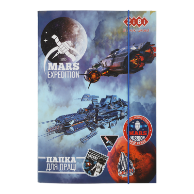 Папка для труда COSMO STAR, картонная, на резинке А4+ (300х212х28мм), KIDS Line