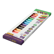 Пластилин 17 цветов (12 стандарт+5 неон), 272 г, KIDS Line
