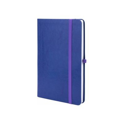 Деловая записная книжка NEBRASKA, А5, мягкая обложка, резинка, белый блок линия, сиреневый