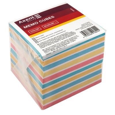 Бумага для заметок "COLOR" 90х90х80 мм, непрокл