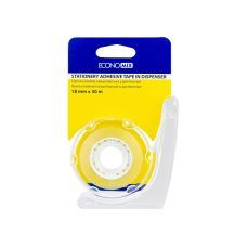 Лента клейкая канцелярская в диспенсере Economix, прозрачная, 18мм*30м Лента клейкая канцелярская в диспенсере Economix, прозрачная, 18мм*30м
