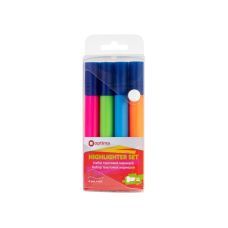 Набор текстовых маркеров Optima 1-4,5 мм, 4 цвета в пенале