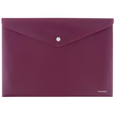 Папка на кнопке, A4, Earth colors бордовый