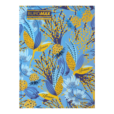 Записная книжка FLORISTICA, А5, 96 л., клетка, твердая картонная обложка, голубая