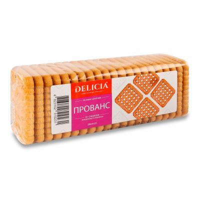 Печенье Delicia Прованс вкус топленого молока сахарное, 290г